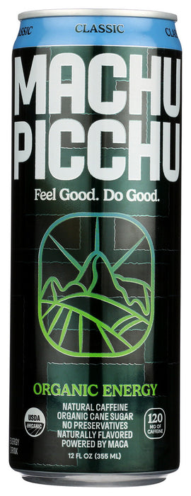 MACHU PICCHU: Classic Organic Energy Drink, 12 fo