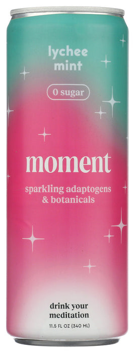 MOMENT: Lychee Mint Chlorophyll Botanical Water, 11.5 fo