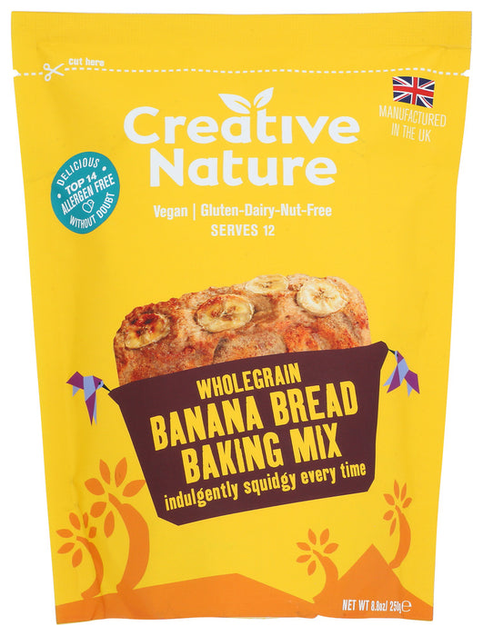CREATIVE NATURE: Whole Grain Banana Bread Baking Mix, 8.8 oz