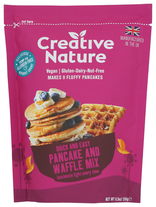 CREATIVE NATURE: Pancake & Waffle Mix, 9.3 oz