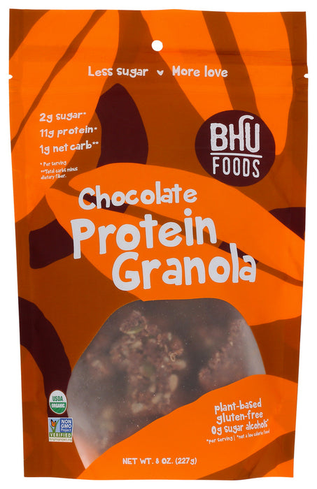 BHU FOODS: Chocolate Protein Granola, 8 oz