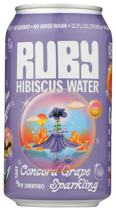 RUBY: Concord Grape Sparkling Hibiscus, 12 fo