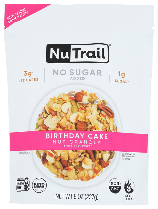 NUTRAIL: Granola Kto Brthday Cake, 8 OZ