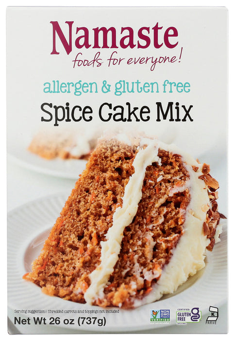 NAMASTE FOODS: Gluten Free Spice Cake Mix, 26 oz