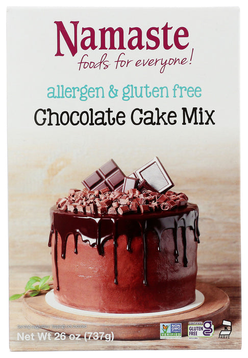NAMASTE FOODS: Chocolate Cake Mix Gluten Free, 26 oz