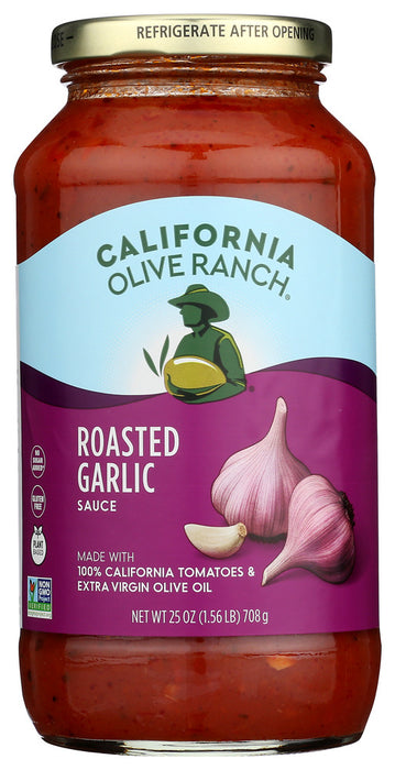 CALIFORNIA OLIVE RANCH: Sauce Pasta Rstd Garlic, 25 OZ