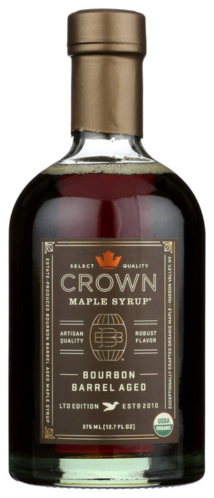 CROWN MAPLE: Syrup Bourbon Barrel Aged, 12.7 fo