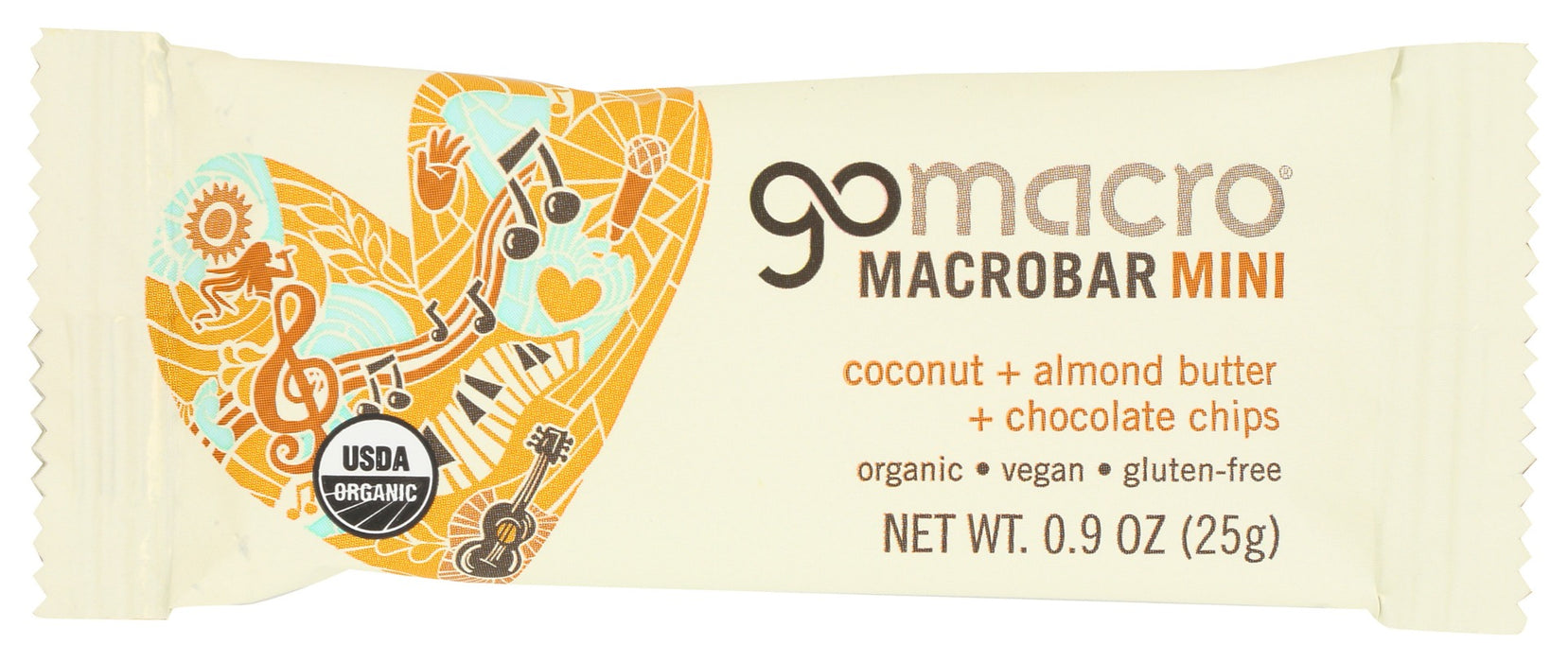 GOMACRO: Coconut Almond Butter Chocolate Chips Mini, 0.9 oz