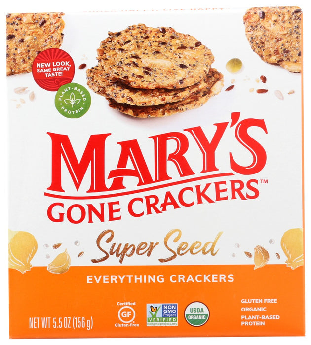 MARYS GONE CRACKERS: Super Seed Everything Crackers, 5.5 oz