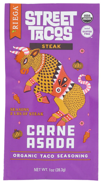 RIEGA: Organic Carne Asada Seasoning, 1 oz