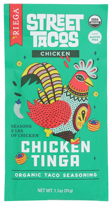 RIEGA: Organic Chicken Tinga Taco Seasoning, 1.1 oz