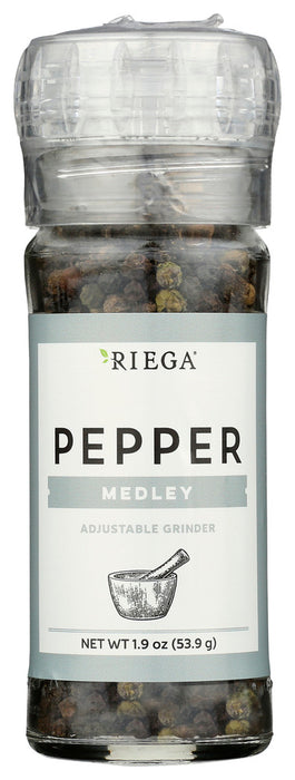 RIEGA: Pepper Medley Adjustable Grinder, 1.9 oz