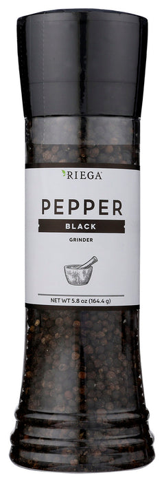 RIEGA: Black Pepper Grinder, 5.8 oz
