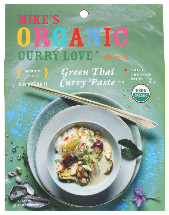CURRY LOVE: Green Thai Curry Paste, 2.8 oz