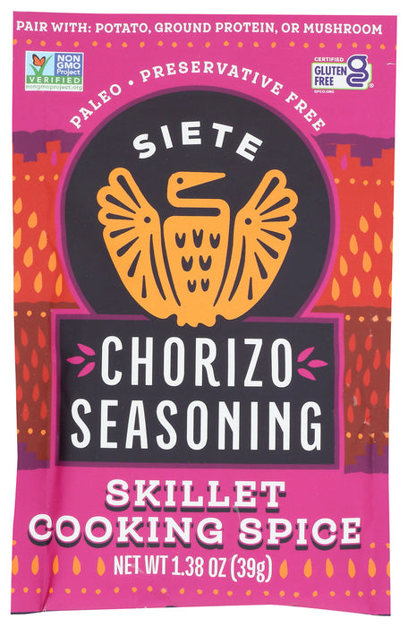 SIETE: Chorizo Seasoning, 1.38 oz