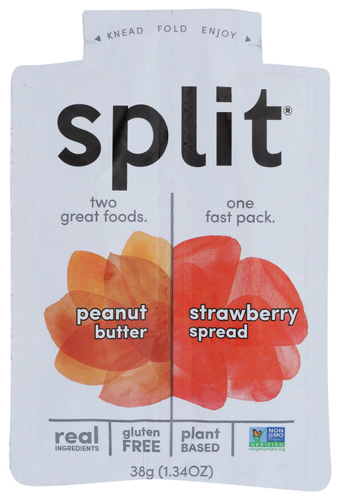 SPLIT NUTRITION: Peanut Butter & Strawberry Spread, 1.34 oz