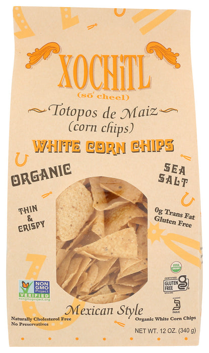 XOCHITL: Organic White Corn Chips, 12 oz