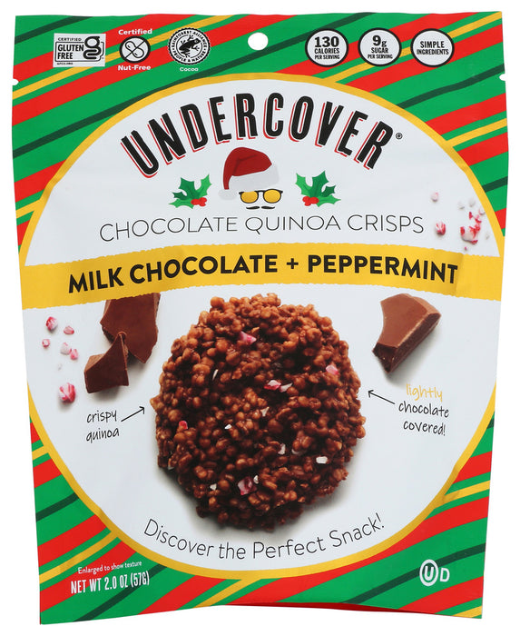 UNDERCOVER QUINOA: Crisp Quinoa Mlk Chc Pprm, 2 oz