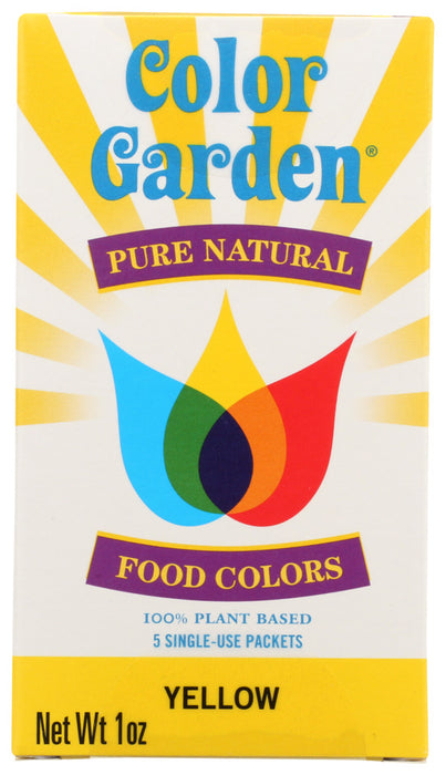 COLOR GARDEN: Color Food Ntrl Yellow 5Pc, 1 oz