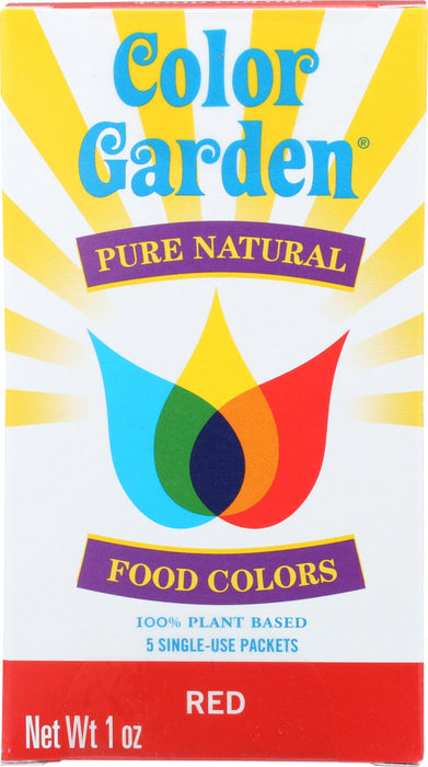 COLOR GARDEN: Color Food Ntrl Red 5Pc, 1 oz