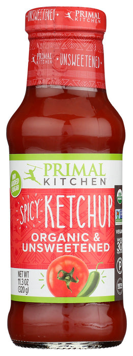 PRIMAL KITCHEN: Spicy Organic Unsweetened Ketchup, 11.3 oz