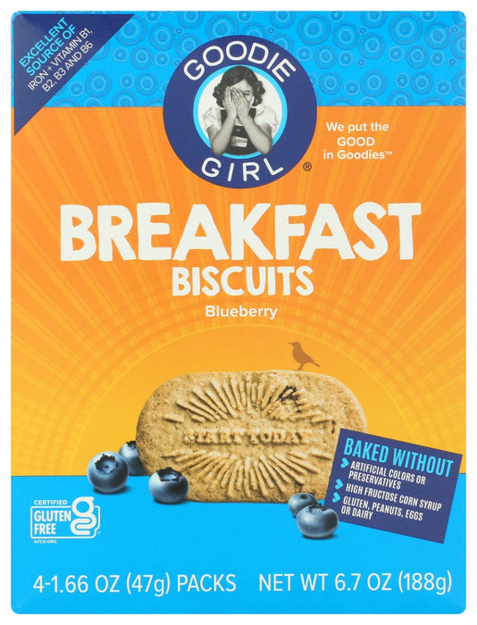 GOODIE GIRL: Biscuit Brkfst Blueberry, 6.64 oz