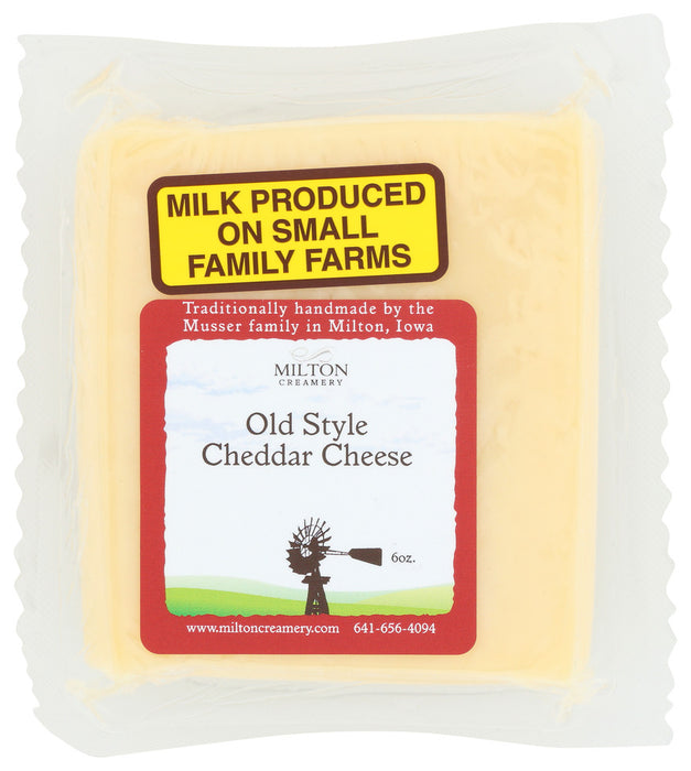 MILTON CREAMERY LLC: Old Style Cheddar Cheese, 6 oz