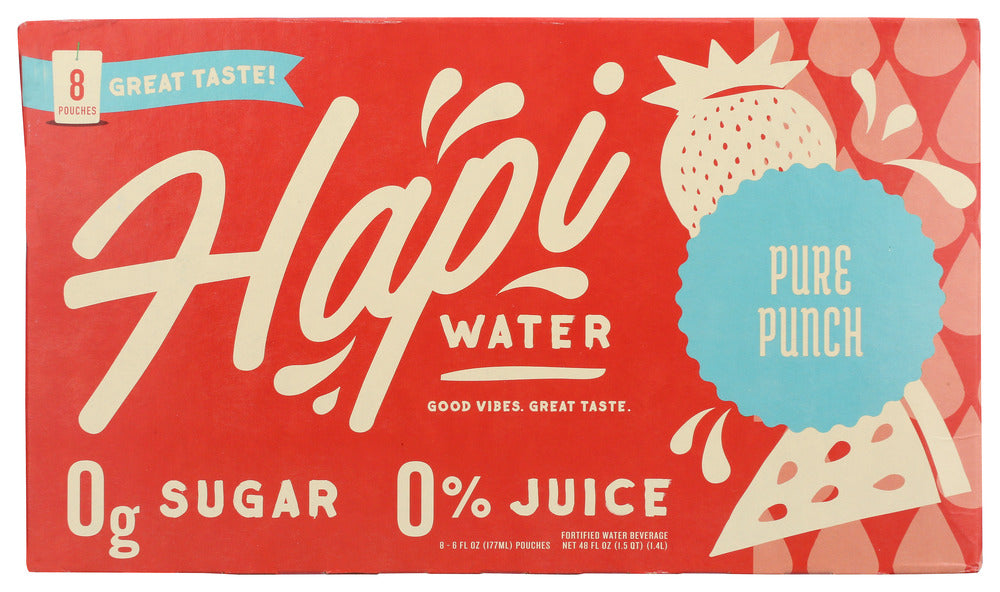 HAPI DRINKS: Water Fruit Punch Hapi, 8 pk