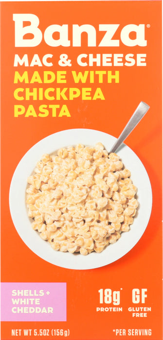 BANZA: Pasta Shells Wht Chddr, 5.5 oz