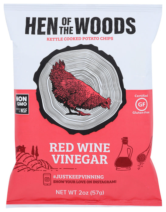 HEN OF THE WOODS: Chip Red Wine Vinegar 2Oz, 2 oz