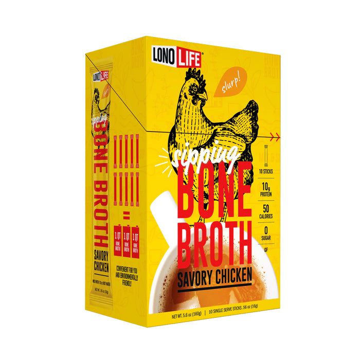 LONOLIFE: Savory Chicken Bone Broth, 5.6 oz