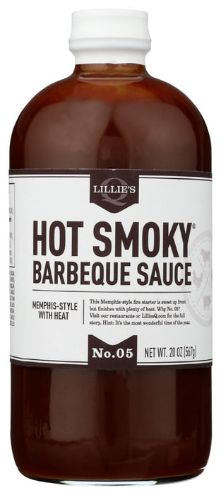LILLIES Q: Hot Smoky Barbeque Sauce, 20 oz
