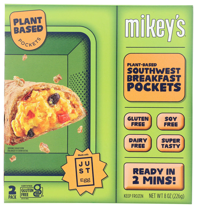 MIKEYS: Plant Based Pockets Tex Mex Breakfast, 8 oz