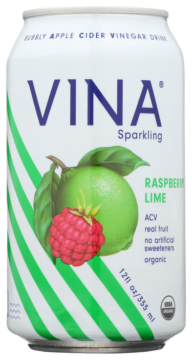 VINA: Raspberry Lime Apple Cider Vinegar, 12 fo