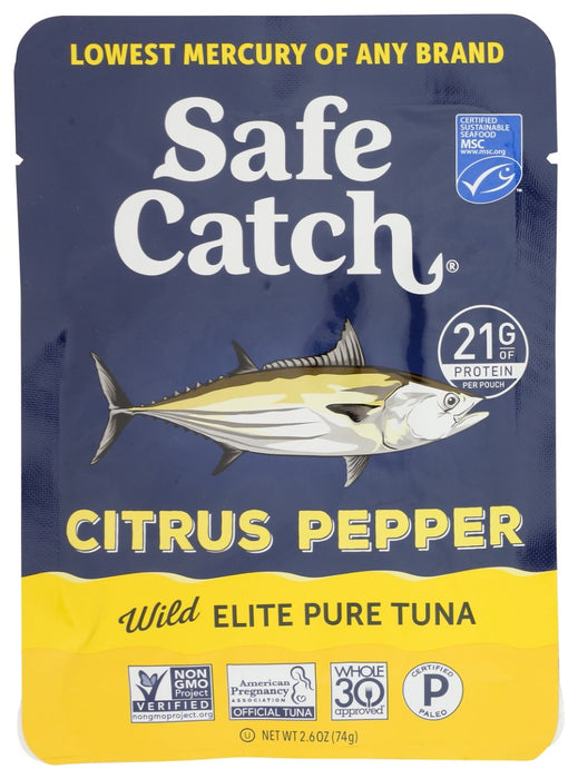 SAFECATCH: Tuna Wild Elite Citrus Pepper, 2.6 oz