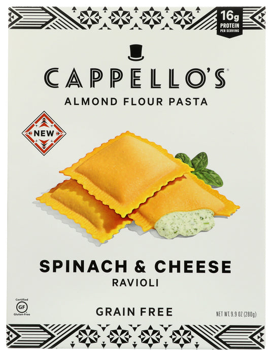 CAPPELLOS: Spinach Cheese Ravioli, 9.9 oz