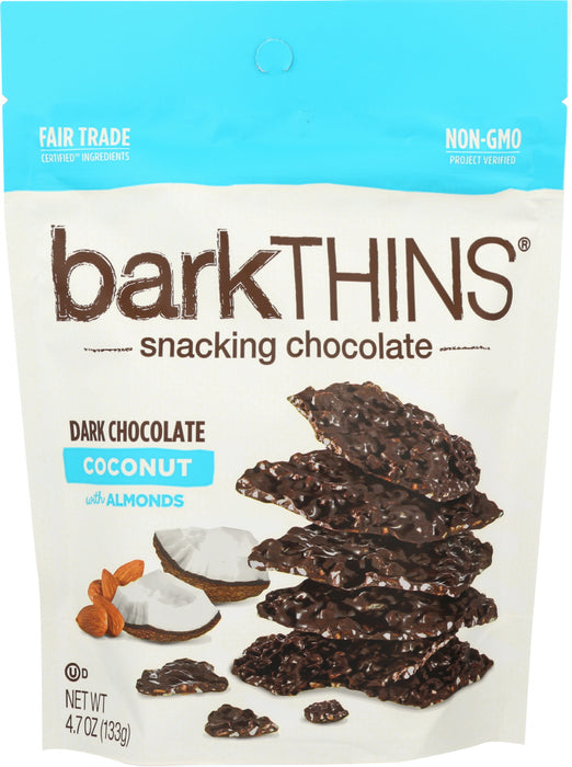 BARKTHINS: Dark Chocolate Toasted Coconut With Almonds, 4.7 oz