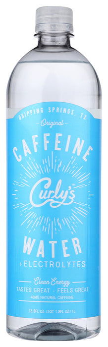 CURLYS: Caffeine Water, 33.8 fo