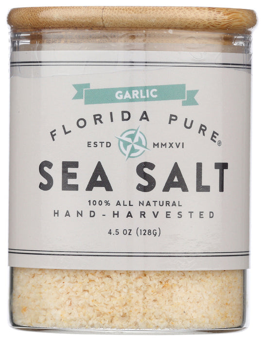 FLORIDA PURE: Garlic Infused Sea Salt, 4.5 oz