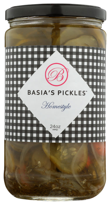 BASIAS PICKLES: Homestyle Pickles, 24 oz