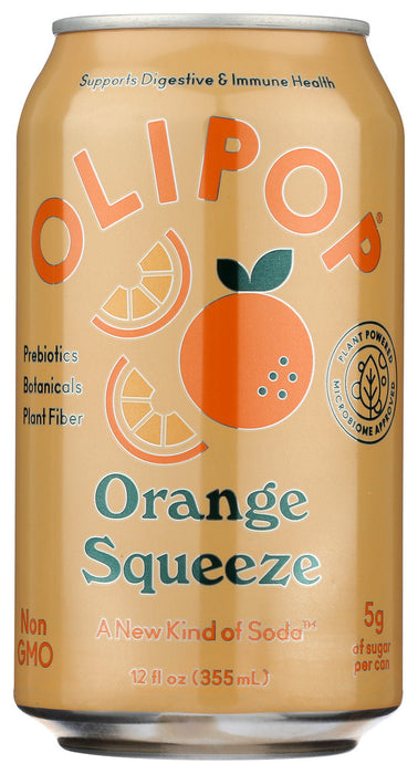 OLIPOP: Soda Orange Squeeze Tonic, 12 fo
