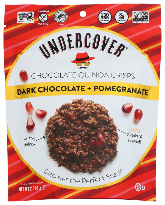 UNDERCOVER QUINOA: Bites Quinoa Drk Chc Pom, 2 oz