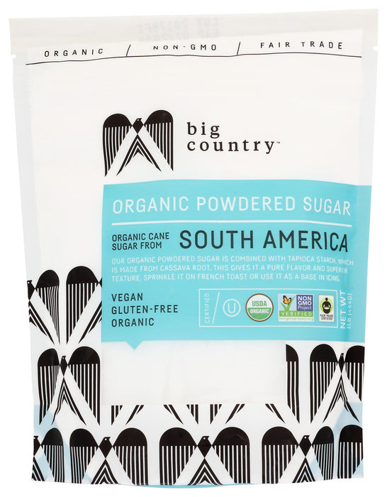 BIG COUNTRY FOODS: Organic Powdered Sugar, 16 oz