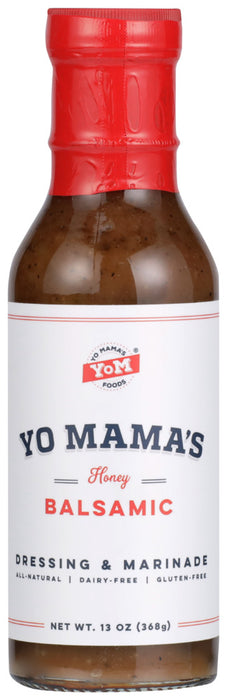 YO MAMAS FOODS: Honey Balsamic Dressing And Marinade, 13 oz