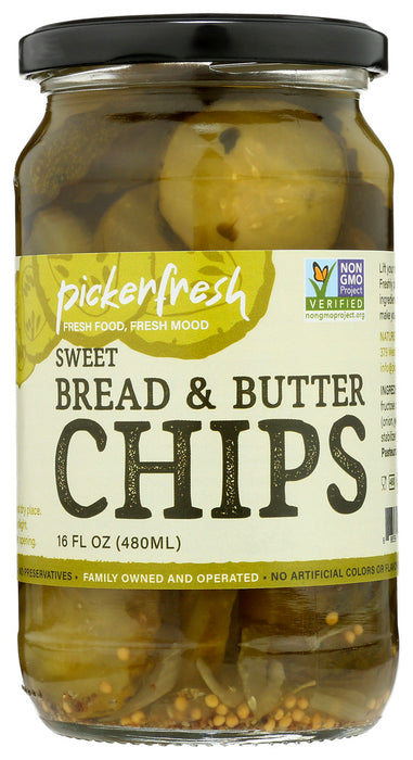 PICKERFRESH: Sweet Bread and Butter Pickle, 16 oz