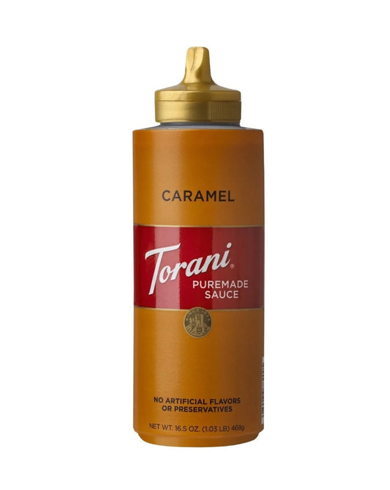 TORANI: Caramel Puremade Sauce, 16.5 Oz