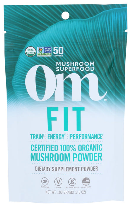 OM ORGANIC MUSHROOM NUTRITION: Om Fit Mushroom Superfood Powder, 100 gm