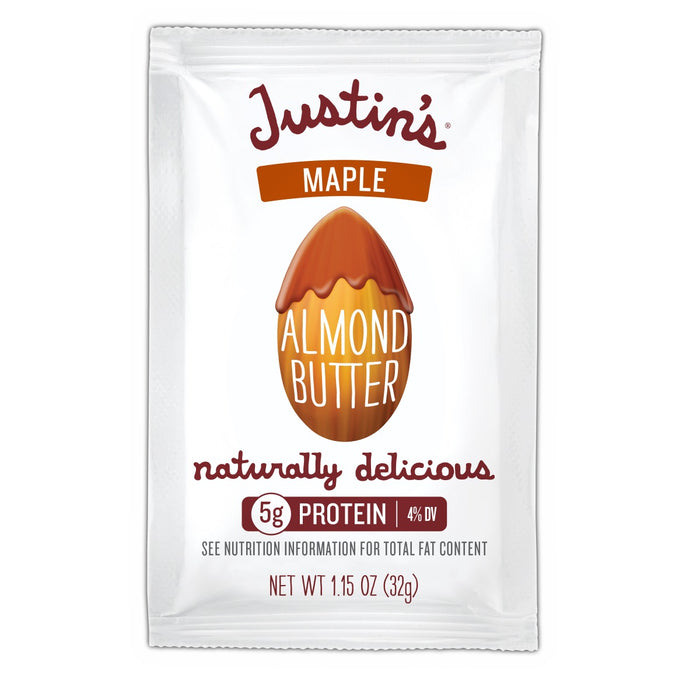 JUSTIN'S: Almond Butter Squeeze Pack Maple, 1.15 oz