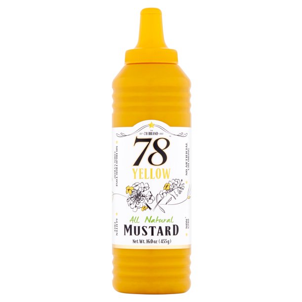 THE 78 BRAND: Mustard Mild Yellow, 16 oz