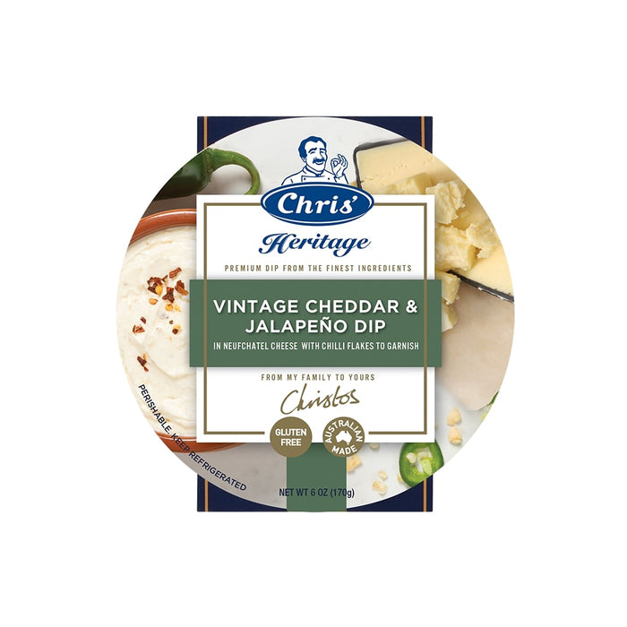 CHRIS: Dip Cheddar & Jalapeno, 6 oz